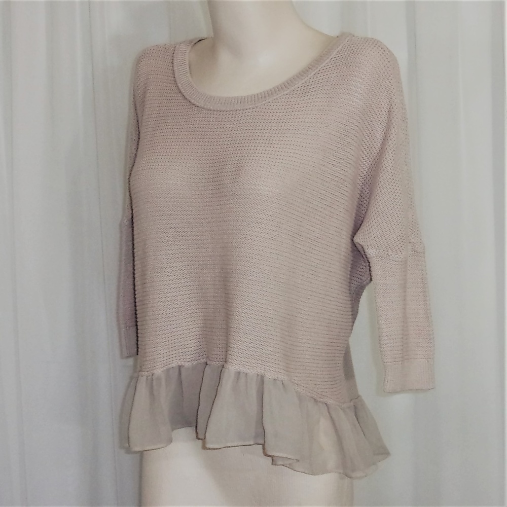 American Eagle Outfitters High Low Sweater Pink S